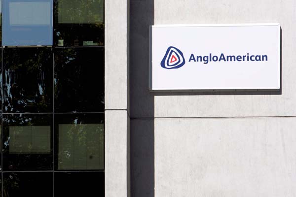 The AngloAmerican building is seen in Santiago