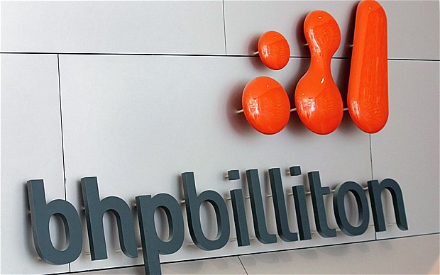  Utilidades de BHP Billiton cayeron 29,5% a US$10.880 millones en el primer semestre