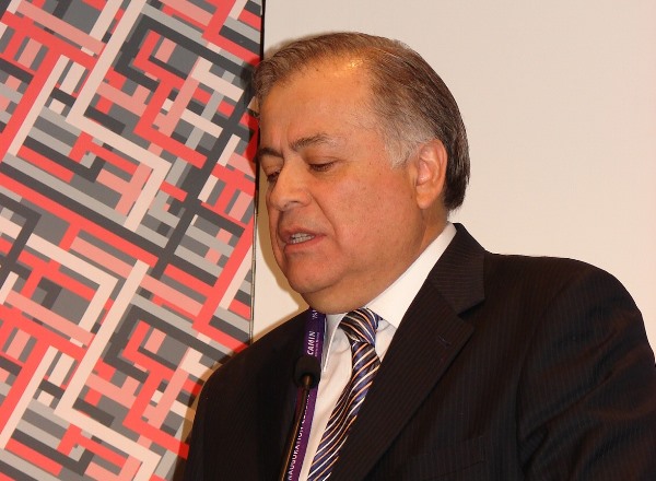 Juan Carlos Román, Vicepresidente de Operaciones Anglo American Sur, en el congreso Automining 2014.